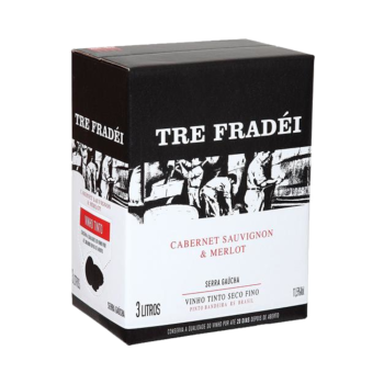 Tre Fradéi Cabernet Sauvignon Merlot 3 litros - Bag in Box Tre Fradéi Cabernet Sauvignon Merlot 3 litros - Bag in Box
